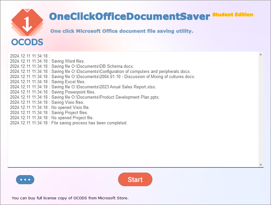 OCODS Application